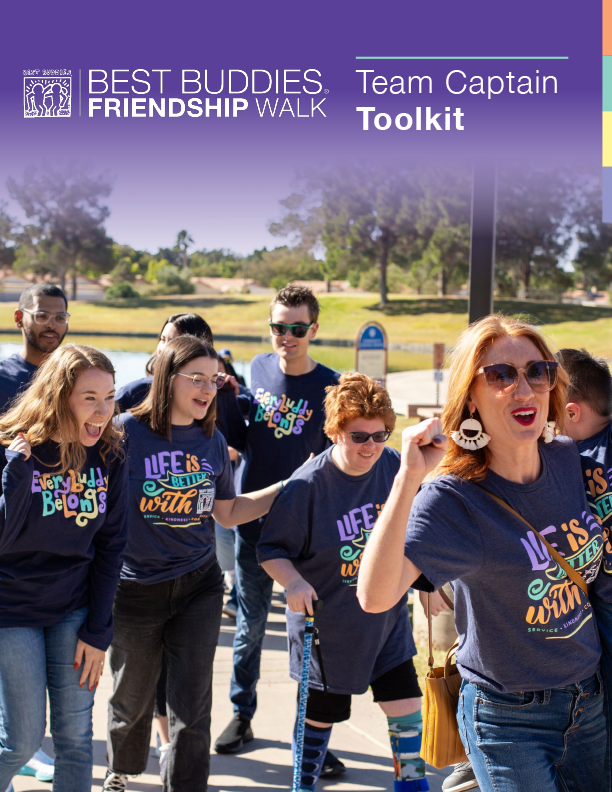 Best Buddies Friendship Walk Team Captain Toolkit Cover